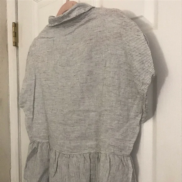 100% Linen Short Sleeve Top / C&C California - Picture 7 of 10